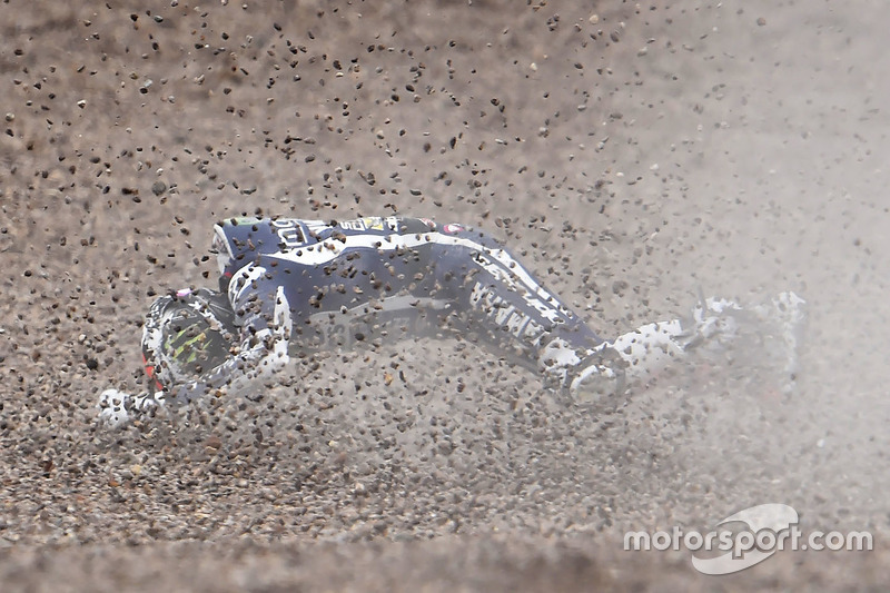 Jorge Lorenzo, Yamaha Factory Racing accidente