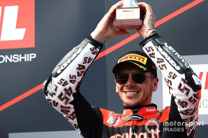 Podium: third place Scott Redding, Aruba.it Racing Ducati