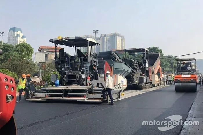 El circuito de F1 de Hanoi está en marcha