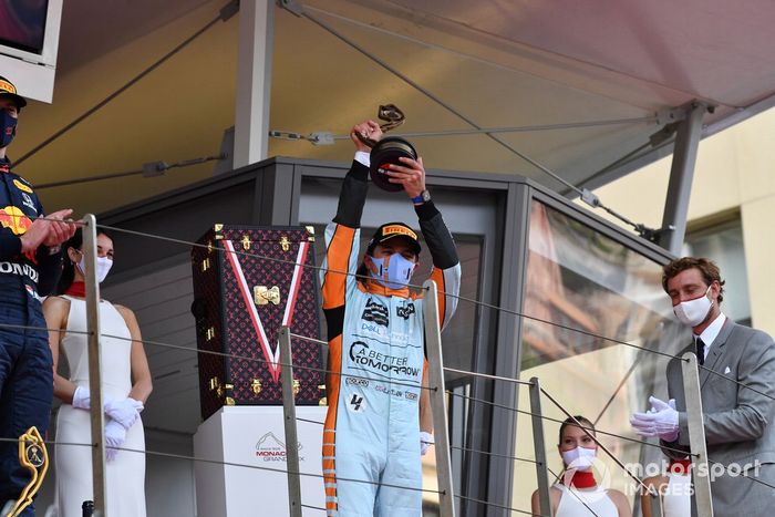 Podio: tercer lugar Lando Norris, McLaren