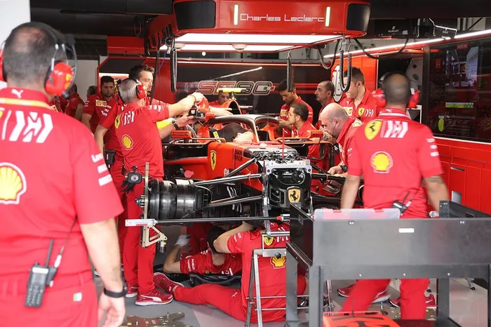 Ferrari SF90 in garage