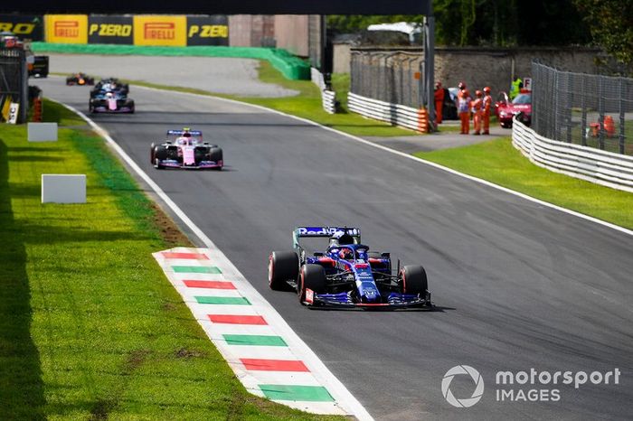 Daniil Kvyat, Toro Rosso STR14, Lance Stroll, Racing Point RP19