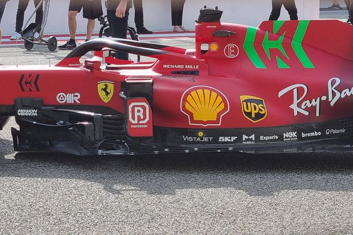 Detalle del Ferrari SF21