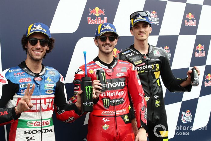 Alex Rins, Team LCR Honda, Francesco Bagnaia, Ducati Team, Luca Marini, VR46 Racing Team