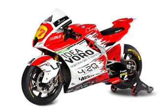 Gros plan sur la moto de Dominique Aegerter, MV Agusta F2