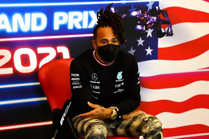 Lewis Hamilton, Mercedes en la rueda de prensa de los pilotos