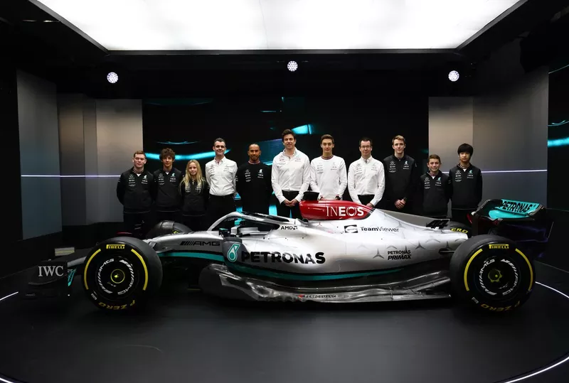 George Russell, Lewis Hamilton, Mercedes, Toto Wolff, team principal et PDG, Mercedes AMG