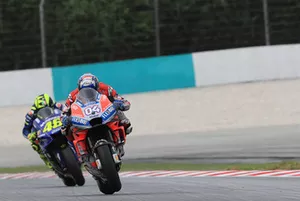 Andrea Dovizioso, Ducati Team, Valentino Rossi, Yamaha Factory Racing