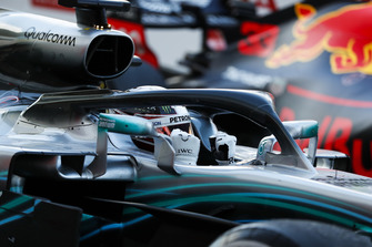 Le vainqueur Lewis Hamilton, Mercedes AMG F1 W09