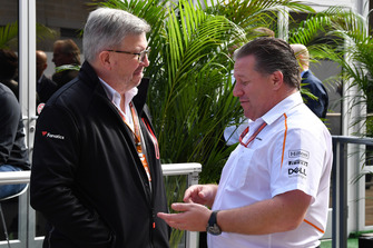 Ross Brawn, Formula One Managing Director of Motorsports and Zak Brown, McLaren Racing CEO