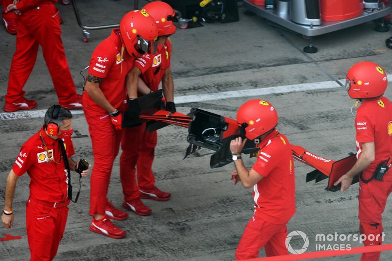 Ferrari practica los pitstops