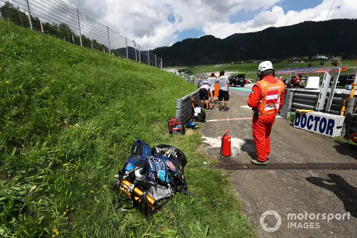 Accidente Enea Bastianini, Italtrans Racing Team
