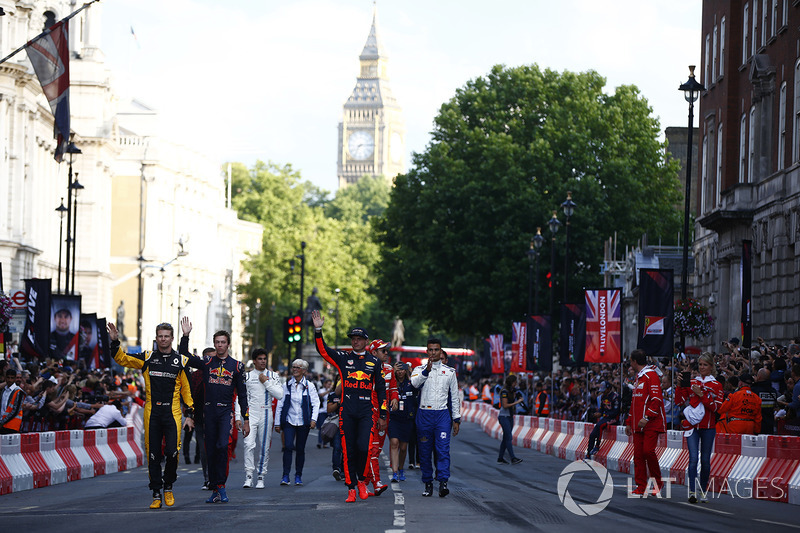 Formel-1-Fahrer in London