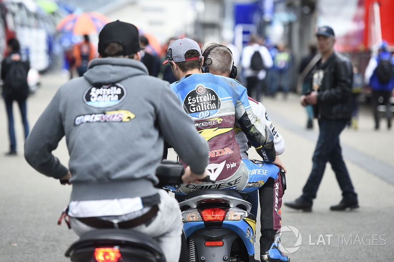 Jack Miller, Estrella Galicia 0,0 Marc VDS después del choque