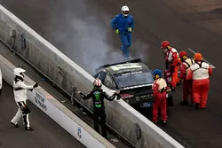 Kurt Busch, Stewart-Haas Racing Ford wreck
