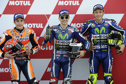 Polesitter: Jorge Lorenzo, Yamaha Factory Racing; 2. Marc Marquez, Repsol Honda Team; 3. Valentino R