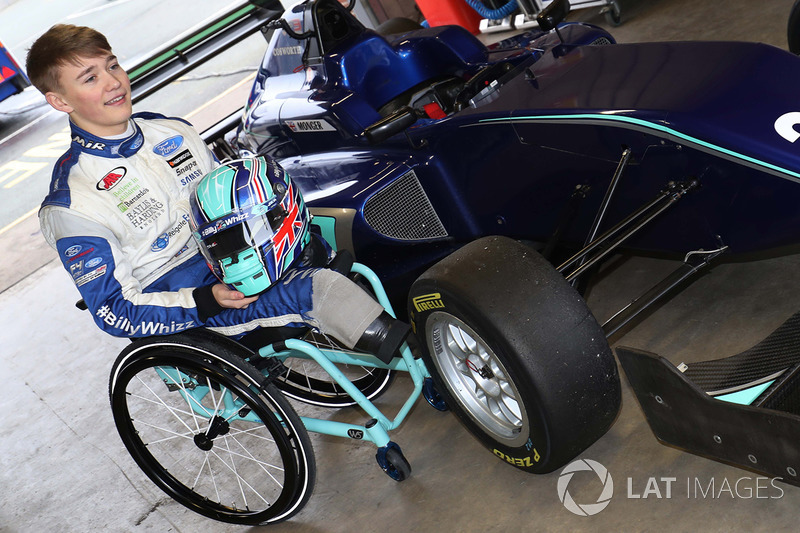 Billy Monger makes his single seater racing car comeback by testing a Carlin run MSV Formula 3 car