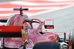 Sebastian Vettel, Ferrari SF71H avec des rétroviseurs sur le Halo