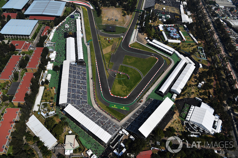 Vista desde el aire de la pista