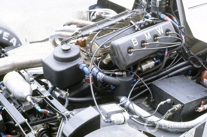 El motor BMW turbo del Brabham BT50.