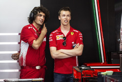 Daniil Kvyat, Ferrari and Marco Matassa, Ferrari Engineer