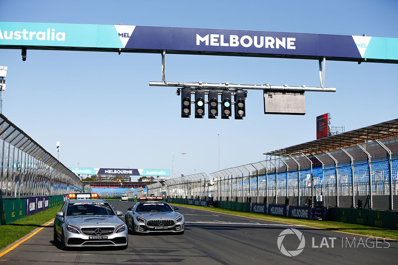 Mercedes-AMG GTR Safety car en Mercedes-AMG C63 S Medical Car