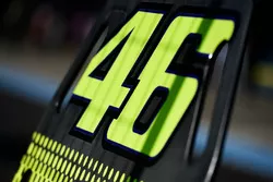 Le numéro 46 sur le panneau de Valentino Rossi