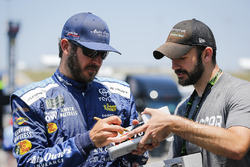 Martin Truex Jr., Furniture Row Racing, Toyota Camry Auto-Owners Insurance with a fan