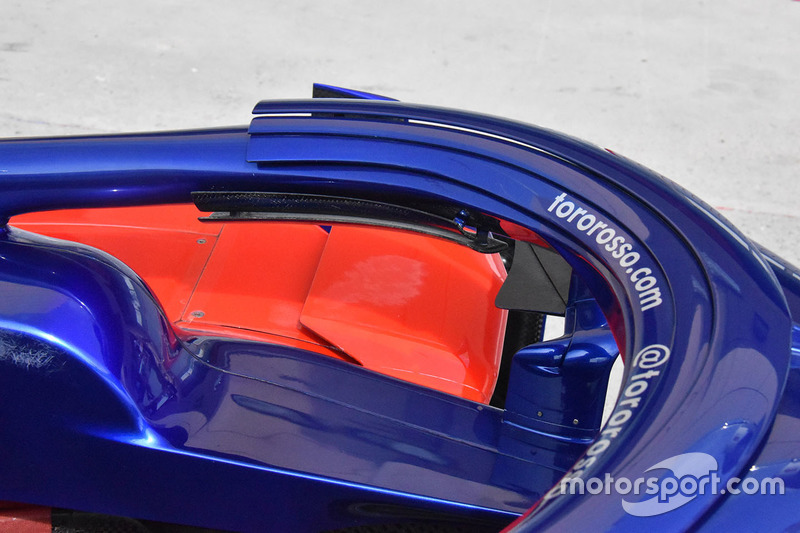 Detalle del Halo del Toro Rosso STR13