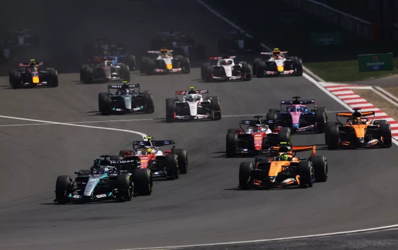 Lewis Hamilton, Ferrari, George Russell, Mercedes, Lando Norris, McLaren