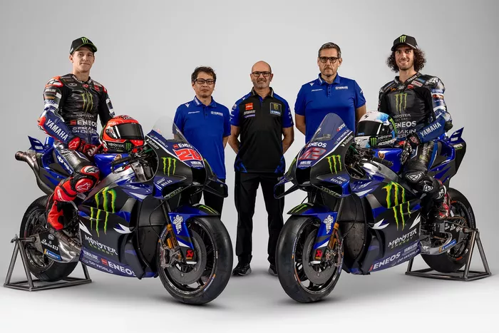 Fabio Quartararo, Takahiro Sumim, Massimo Meregalli, Paolo Pavesio, Alex Rins, Yamaha Factory Racing