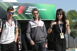 Romain Grosjean, Haas F1 Team ve eşi Marion Jolles Grosjean