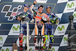 Podium: race winner Marc Marquez, Repsol Honda Team, second place Jorge Lorenzo, Yamaha Factory Raci