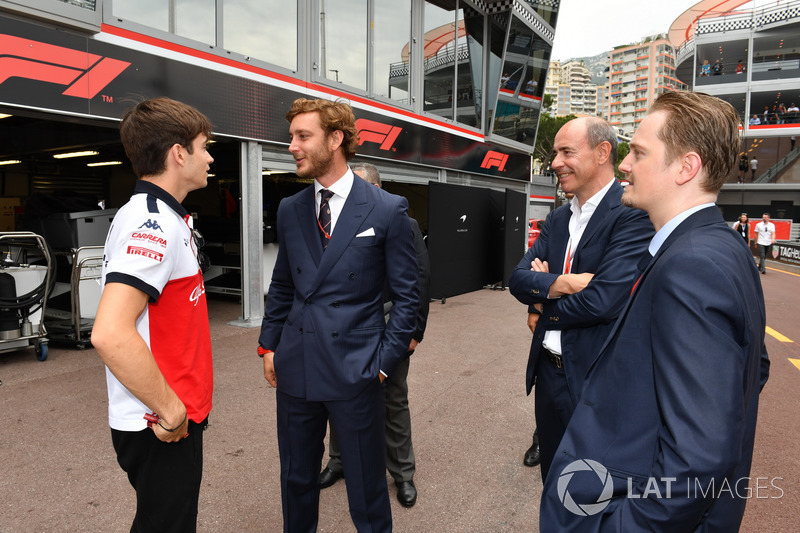 Charles Leclerc, Sauber et Pierre Casiraghi