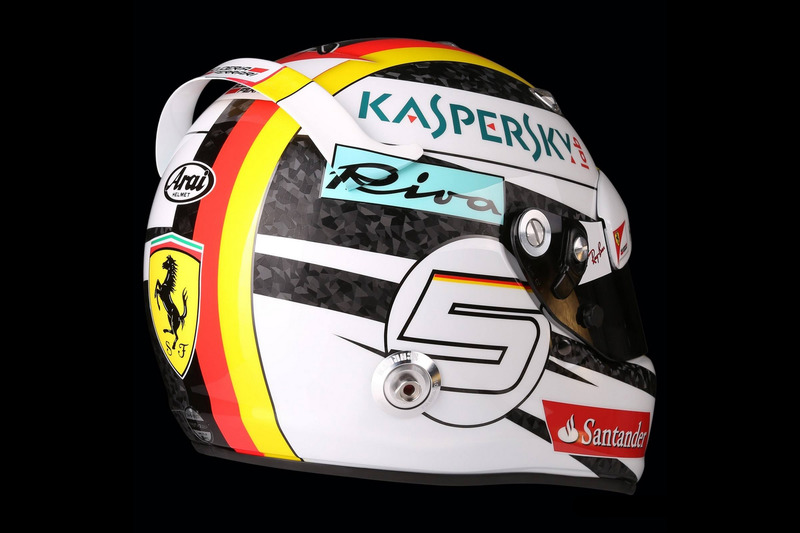 Il casco di Sebastian Vettel