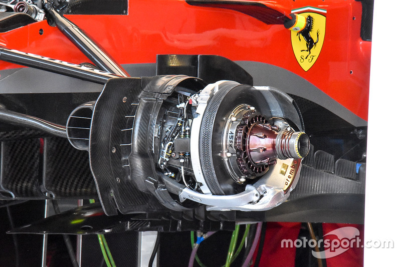 Ferrari SF71H front brake and wheel hub