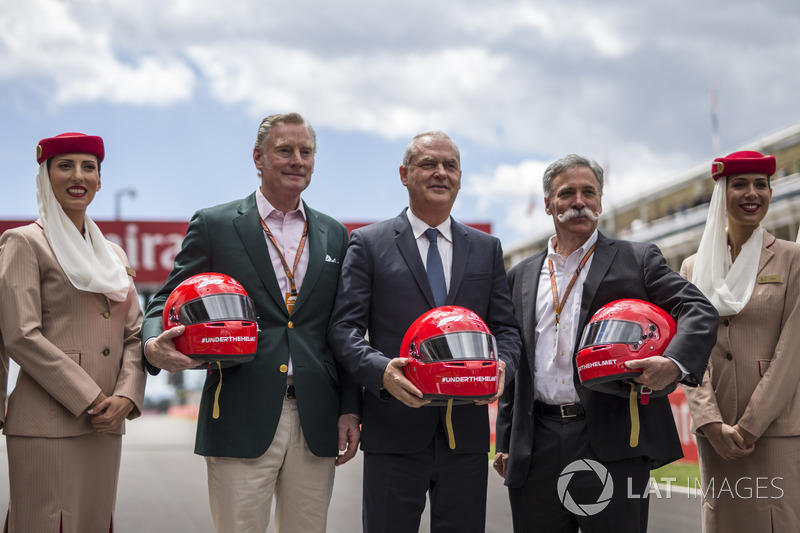 Sean Bratches, Formula One Managing Director, Commercial Operations and Chase Carey, Chief Executive Officer and Executive Chairman of the Formula One Group and Emirates presentation