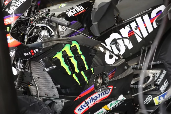 El carenado Aprilia Racing.