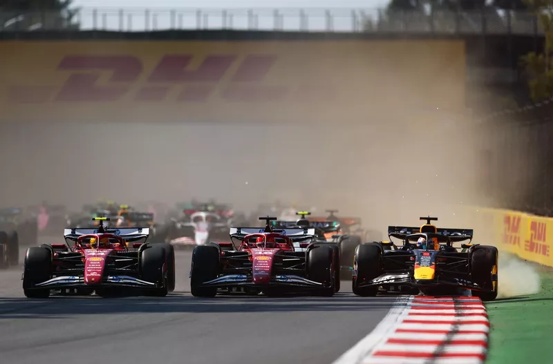 Charles Leclerc, Ferrari, Lewis Hamilton, Max Verstappen, Red Bull Racing