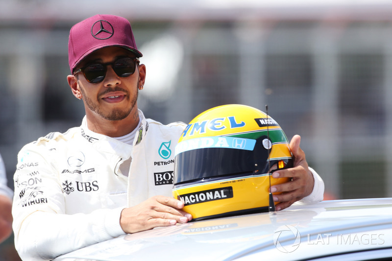 Le poleman Lewis Hamilton, Mercedes AMG F1