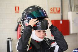 Marta García en los test de la F4 Española en Navarra