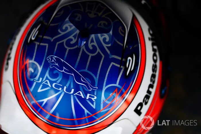 Helmet of Mitch Evans, Jaguar Racing
