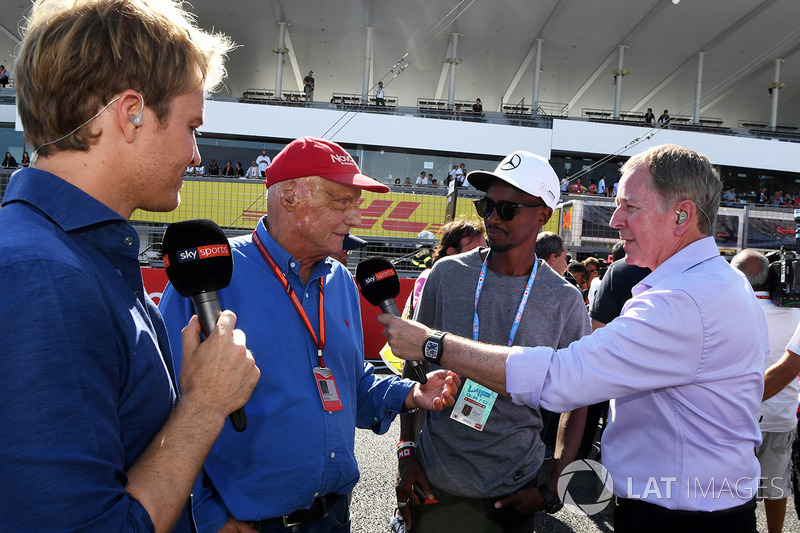 Nico Rosberg, Mercedes-Benz Ambassador, Niki Lauda, Mercedes AMG F1 Non-Executive Chairman, Mo Farah