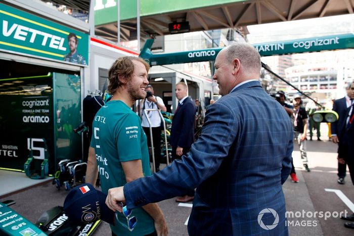 Sebastian Vettel, Aston Martin, Príncipe Alberto II de Mónaco