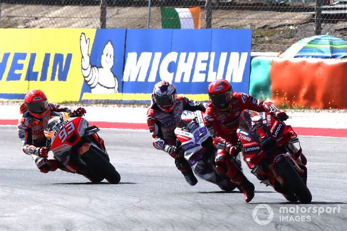 Jorge Martín, Pramac Racing, Francesco Bagnaia, Ducati Team, Marc Márquez, Repsol Honda Team 
