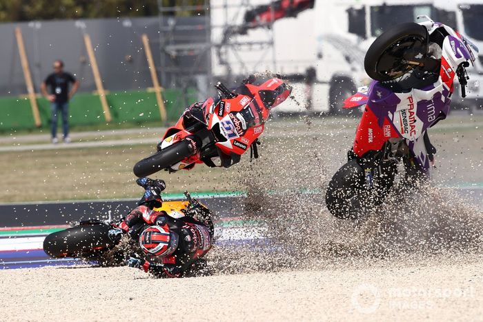 Accidente de Johann Zarco, Pramac Racing Michel Pirro Pol Espargaró, Repsol Honda Team