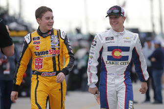 Christopher Bell, Joe Gibbs Racing, Toyota Camry GameStop Transformers John Hunter Nemechek, Chip Ganassi Racing, Chevrolet Camaro Fire Alarm Services, Inc.