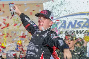 Race winner John Hunter Nemechek, Chip Ganassi Racing, Chevrolet Camaro Chevrolet