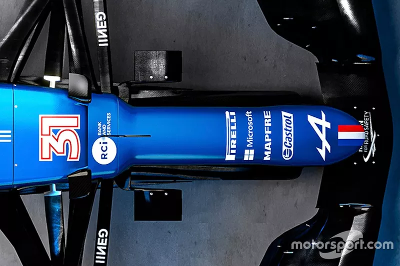 Detalle del Alpine A521 