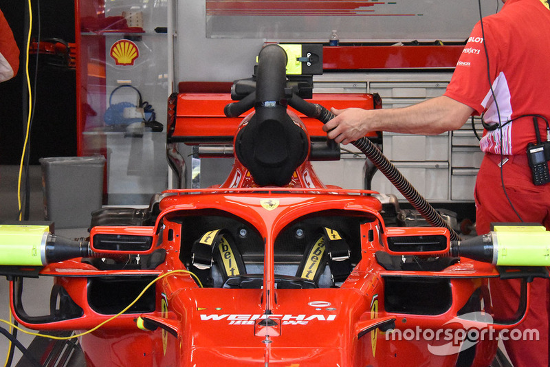 Ferrari engine cooling technical detail